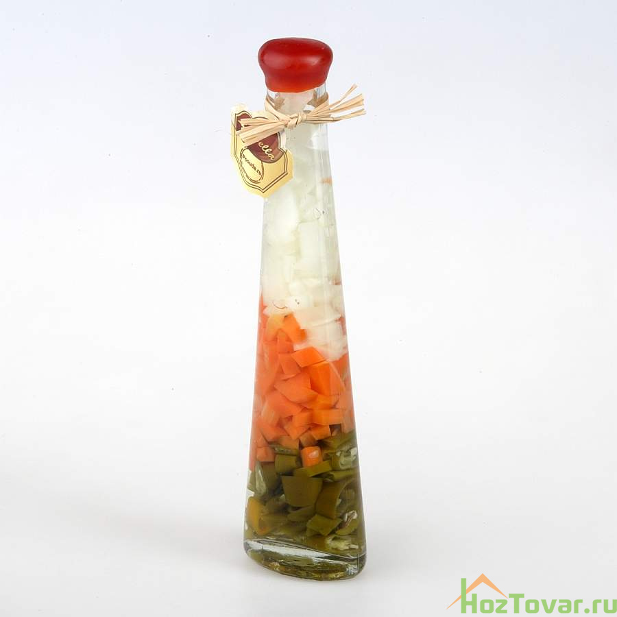 Бутыль декоративная с консервированными овощами vob2